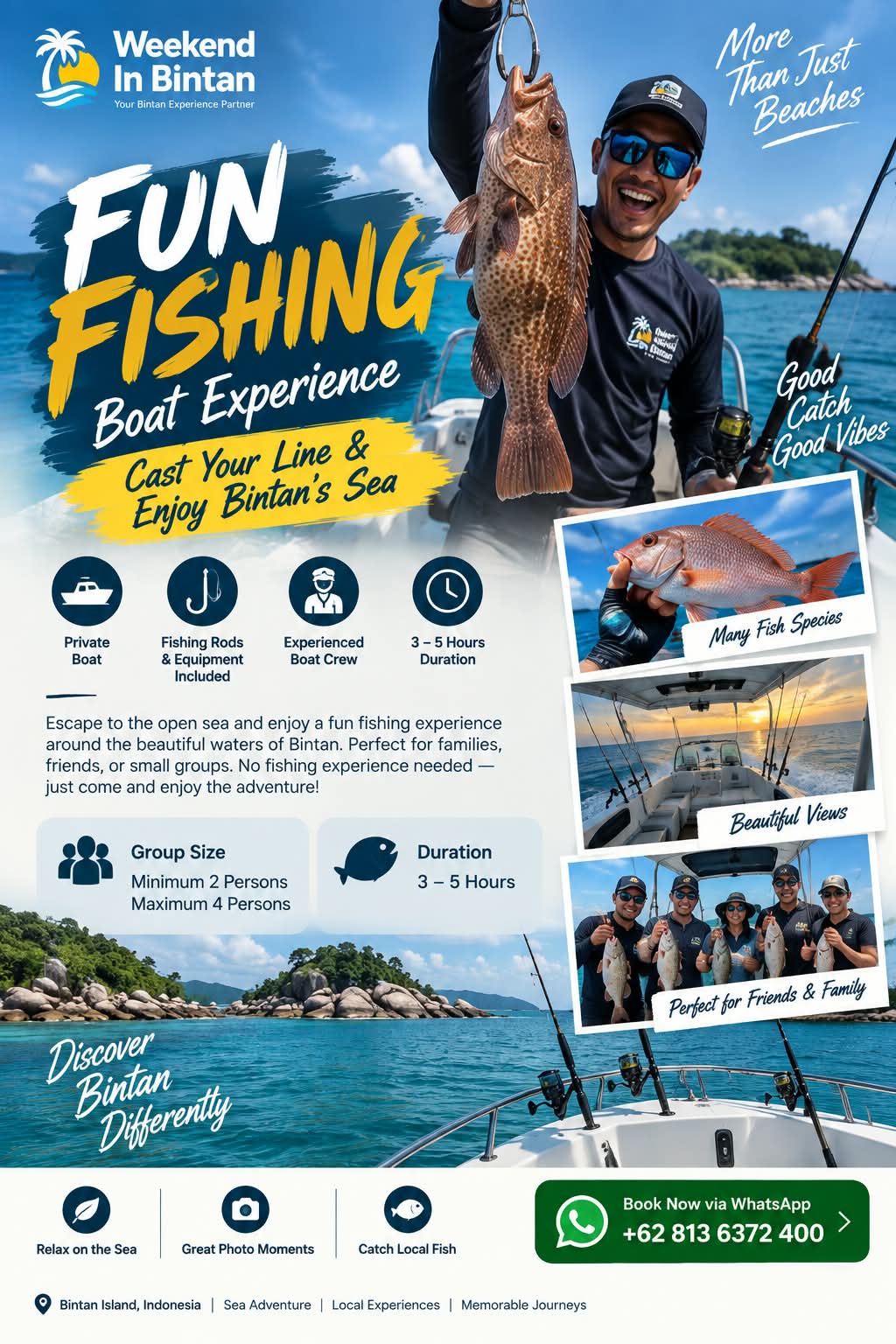 Fun Fishing Boat Experience Cast Your Line & Enjoy Bintan’s Sea