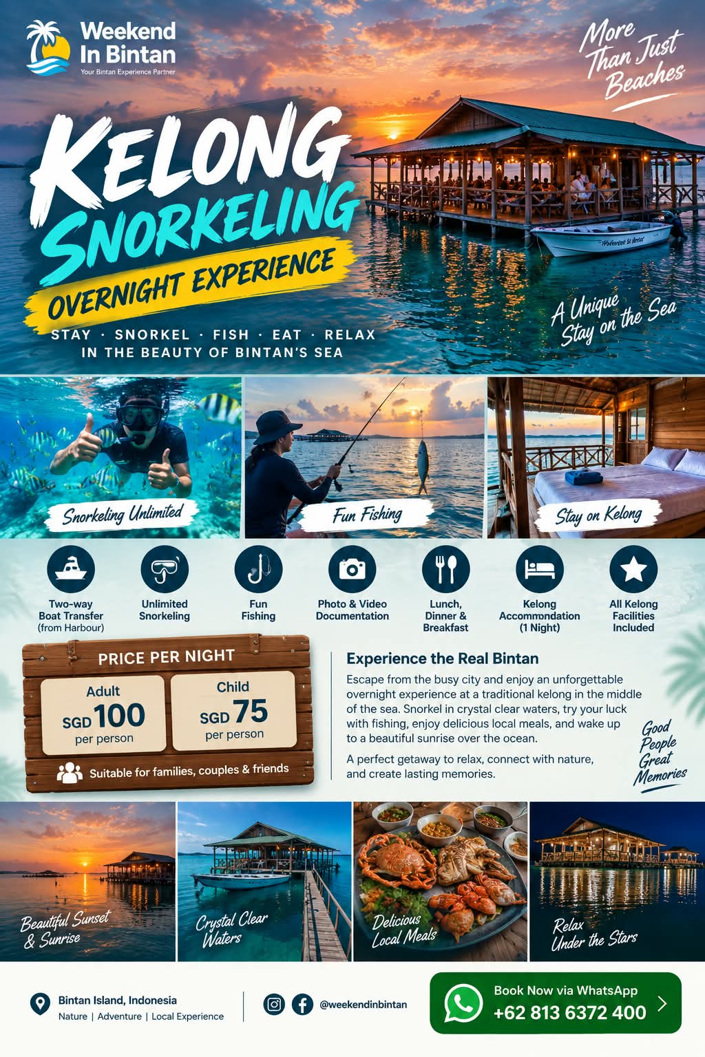 Kelong Snorkeling Overnight Experience